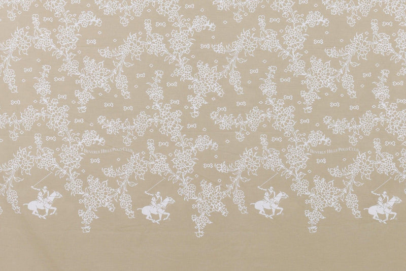 Set Lenjerie de pat double, 100% Bumbac Ranforce, Crem, 220x200 cm, foto produs