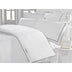Set Lenjerie de pat double din Satin, Alb, 220 x 200 cm,100% Bumbac Akfil