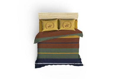 Set Lenjerie de pat double, 100% Bumbac Ranforce, Galben, 220x160 cm, imagine suplimentara
