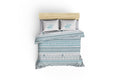Set Lenjerie de pat double, 100% Bumbac Ranforce, Verde, 220x160 cm, imagine suplimentara