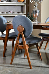 Set Masa Bucatarie și scaune (5 bucăți) Touch Wooden, Nuc, 160x75x80 cm