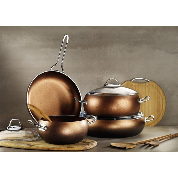 Set oale si tigai, 7 piese, Bronze , Diverse dimensiune
