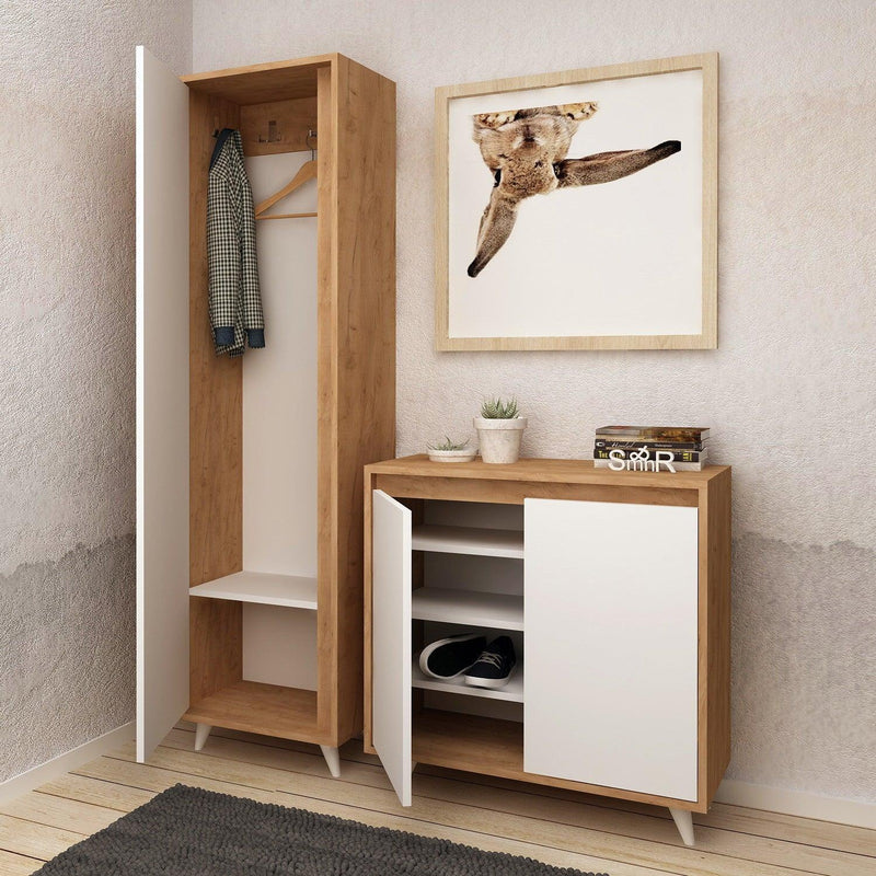 Set Pantofar Omninde, Stejar, 50x192x35 cm
