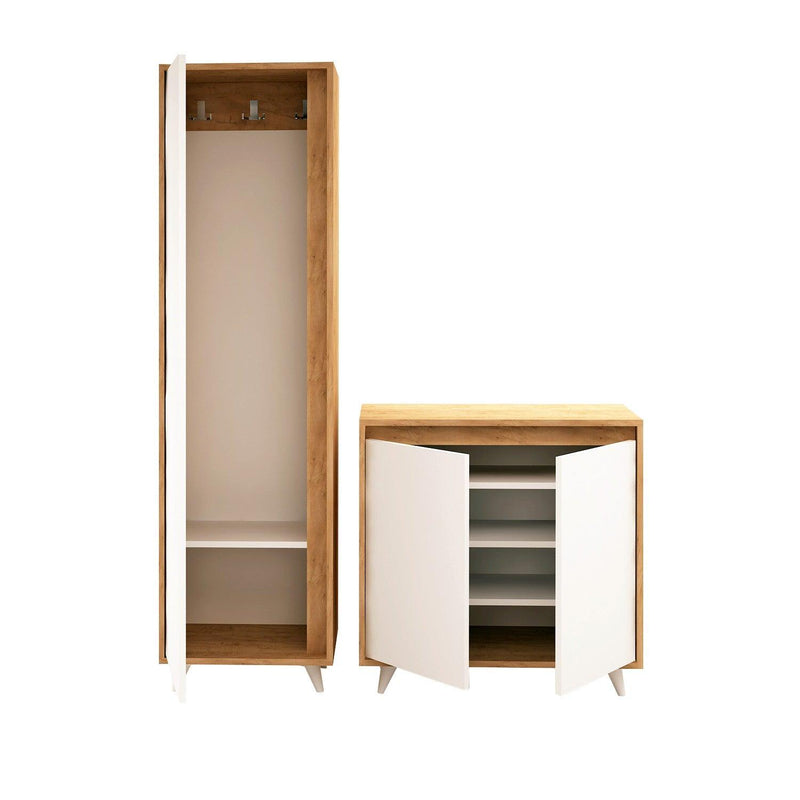 Set Pantofar Omninde, Stejar, 50x192x35 cm
