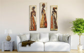 TABLOU CANVAS (3 bucăți) Symphony, Multicolor, 70x66 cm
