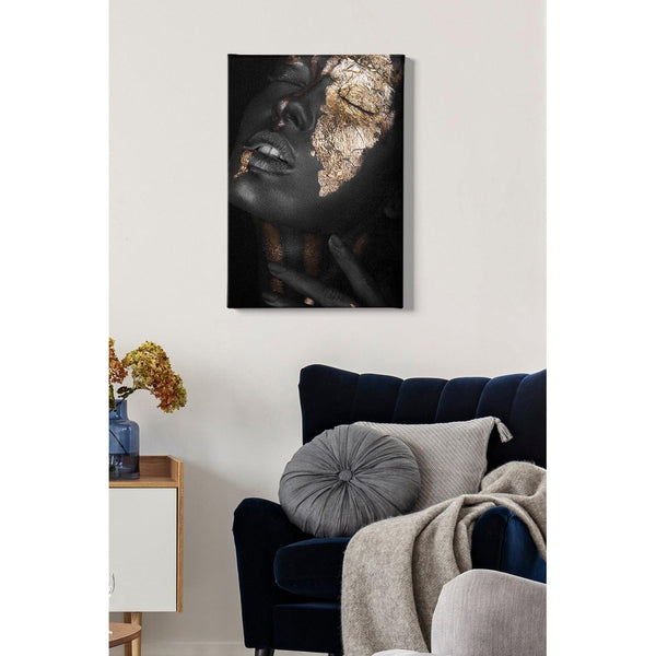 Tablou Canvas African Lady, Multicolor, 70x50 cm