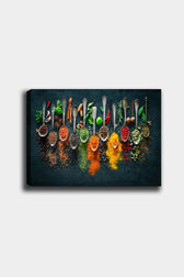 Tablou Canvas Condimente, Multicolor, 70 x 50 cm