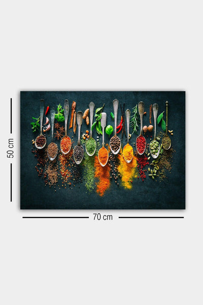 Tablou Canvas Condimente, Multicolor, 70 x 50 cm