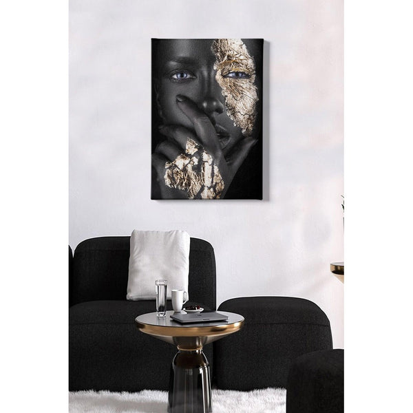 Tablou Canvas Femeie Afracian, Multicolor, 70x50 cm