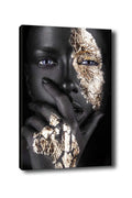 Tablou Canvas Femeie Afracian, Multicolor, 70 x 50 cm