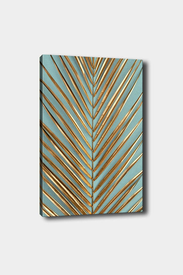 Tablou Canvas Frunze Auriu, Multicolor, 70x50 cm
