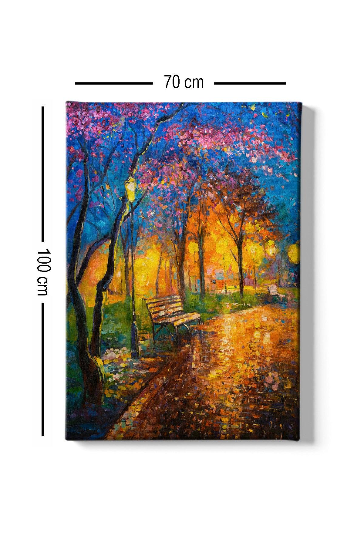 Tablou Canvas Lonely Night, Multicolor, 100 x 70 cm