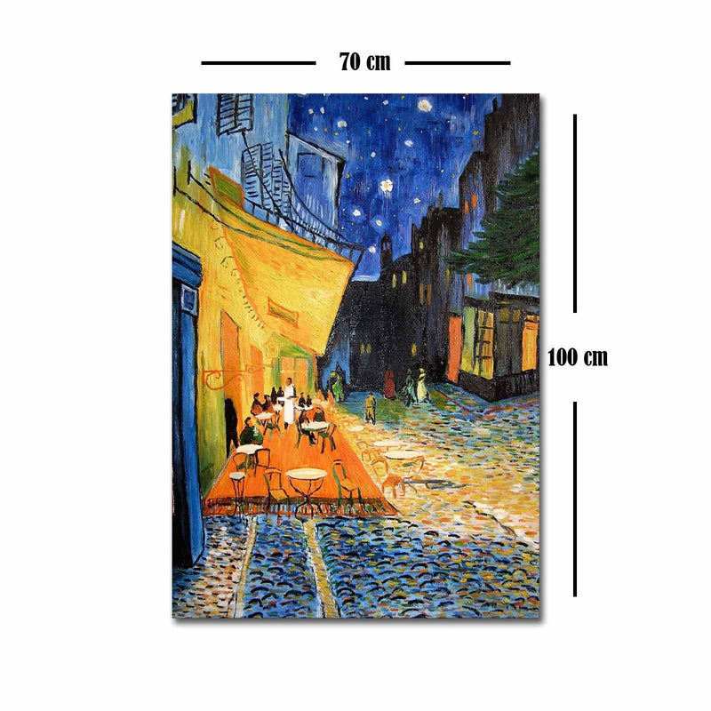 Tablou Canvas Van Gogh Cafe Terasa, Multicolor, 100 x 70 cm