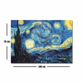 Tablou Canvas Van Gogh Noapte instelata, Multicolor, 100 x 70 cm