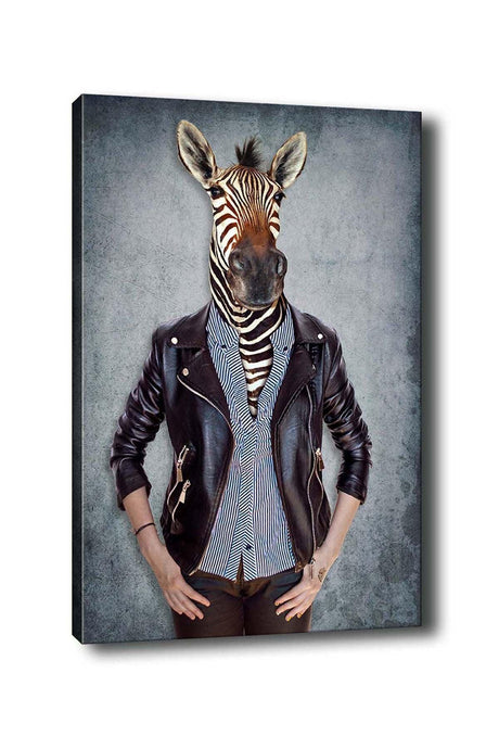 Tablou Canvas Zebra, Multicolor, 70x50 cm