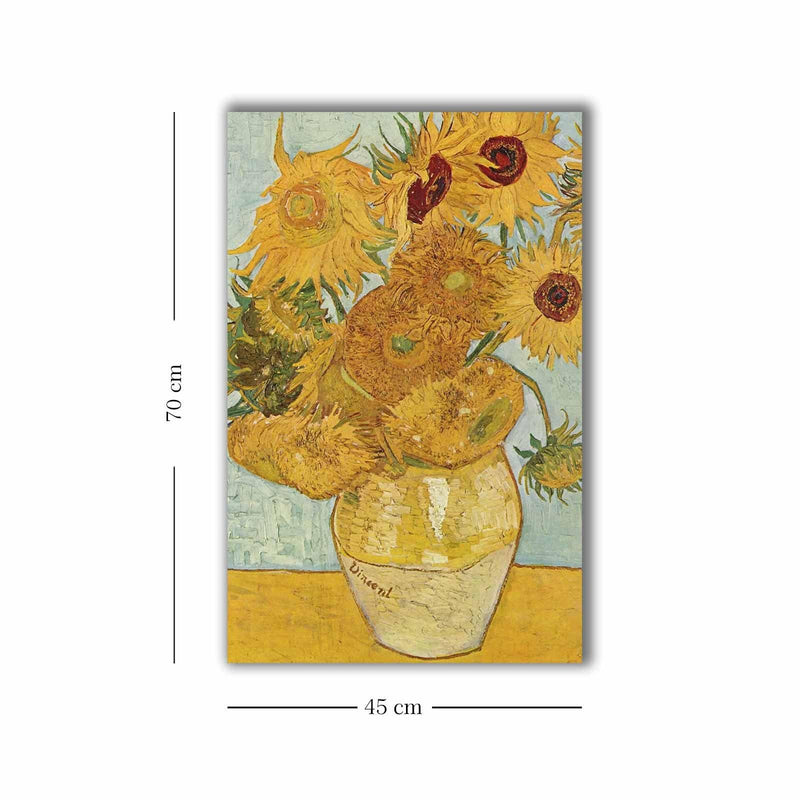 Tablou CanvasFloarea Soarelui, Multicolor, 70 x 45 cm