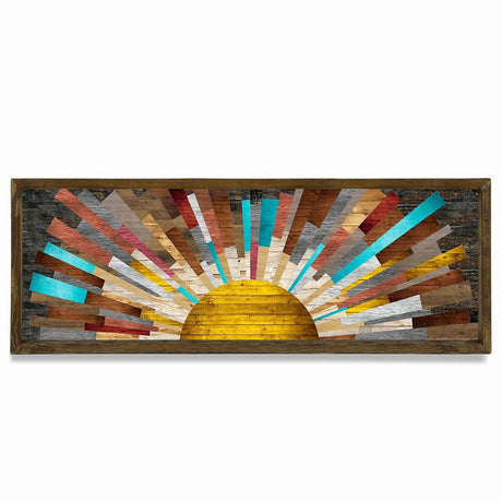 Tablou MDF Evila Originals, Multicolor, 120x40 cm
