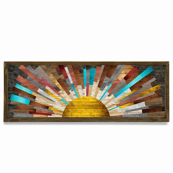 Tablou MDF Evila Originals, Multicolor, 120x40 cm