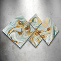 Tablou MDF Iluzion, Multicolor, 115x60 cm, 4 bucati