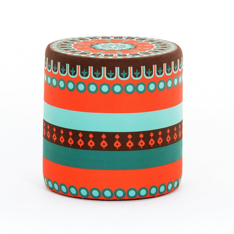 Taburet Biella Multicolor, Ethnic, 40 x 42 cm